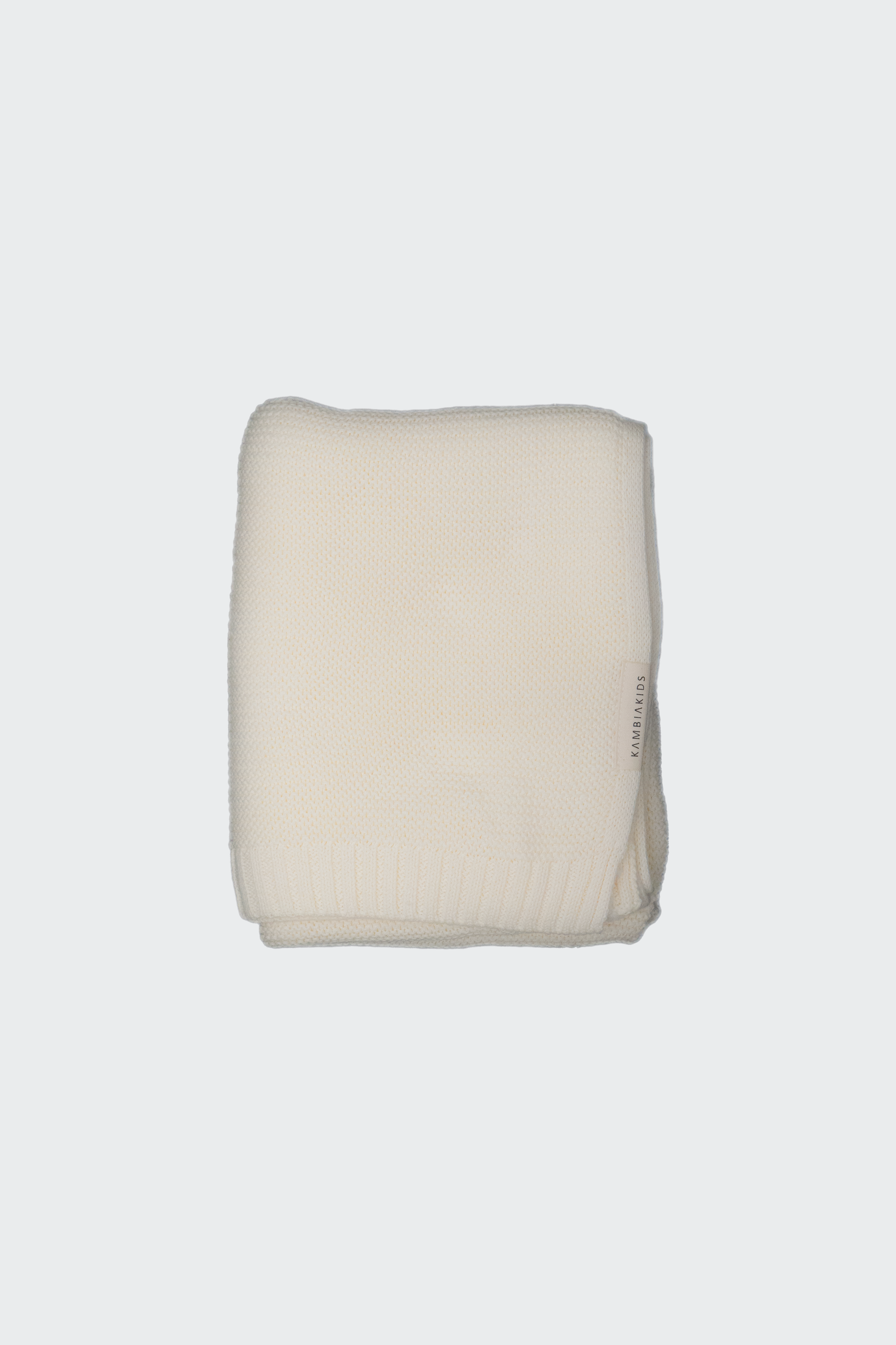 COTTON KNITTED BABY BLANKET | IVORY