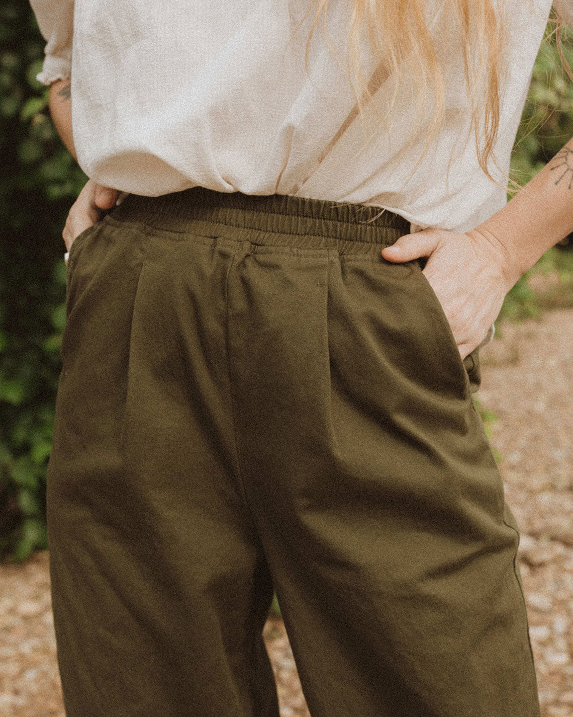 CARLY PANT - OLIVE