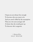 SALT WATER | BOOK OF POETRY