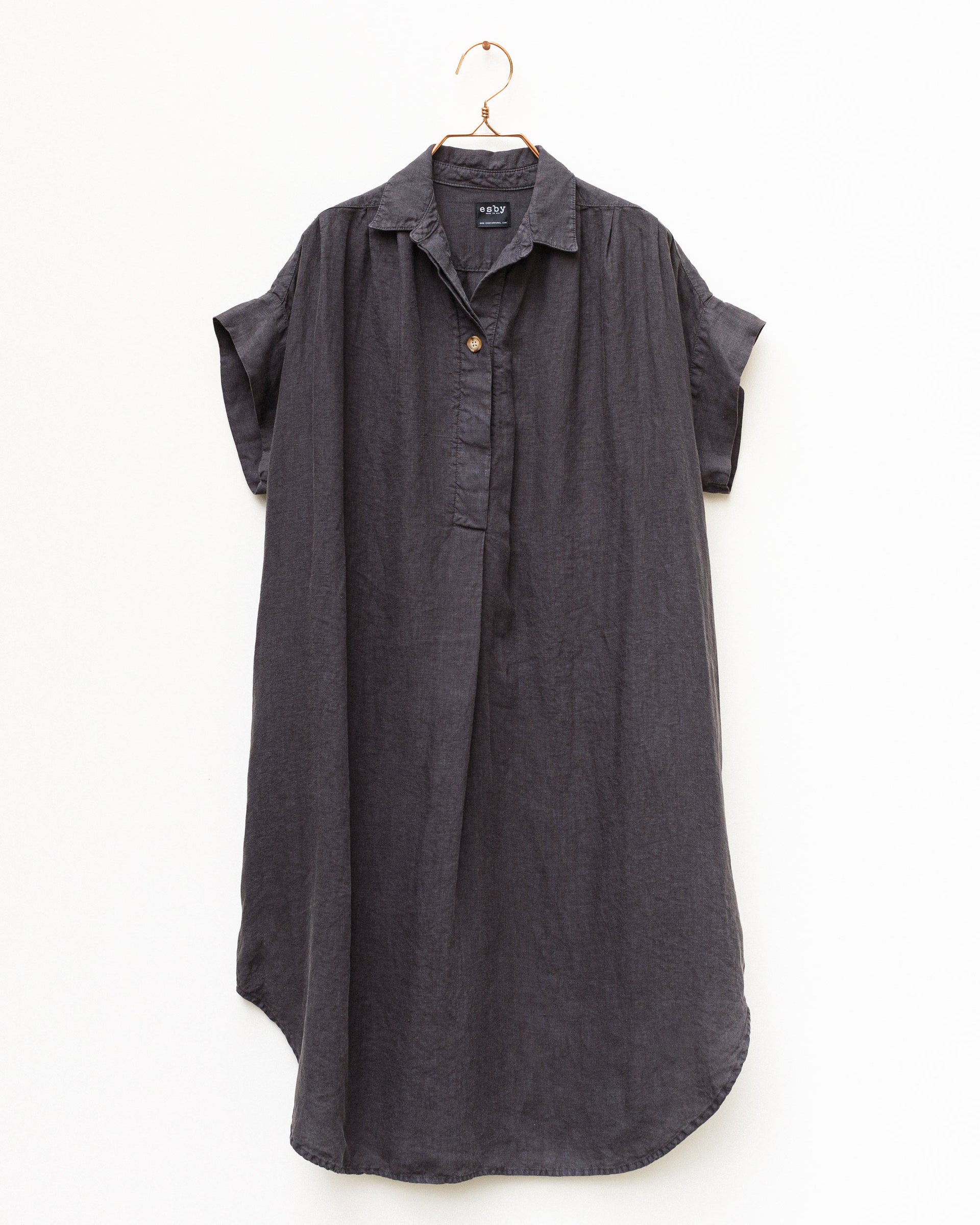 DAGNEY DRESS - WASHED BLACK – esby apparel